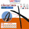 Gạt Mưa 3 Khúc Lưỡi Silicon Móc Chữ U Gạt Sạch, Êm Ái, Hiệu Suất Gạt Cao, Đủ Size Cho Mọi Dòng Xe