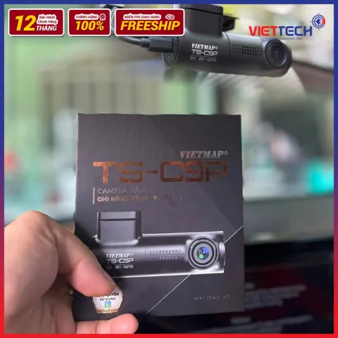 Camera Hành Trình Vietmap TS-C9P Nét 2K Ghi Hình Chuyên Mắt Trước
