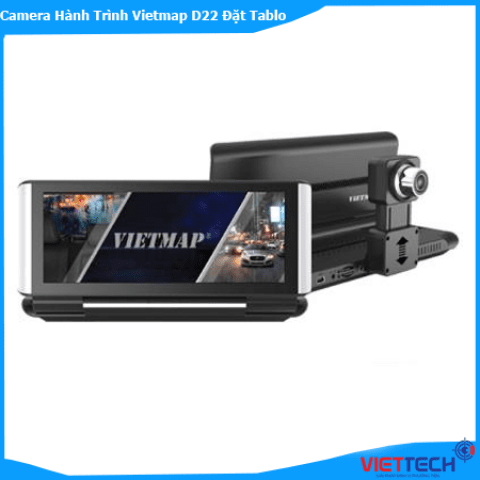 Camera Hành Trình Vietmap D22 Để Taplo, Báo Tốc Độ, GPS, Wifi Chỉ Đường