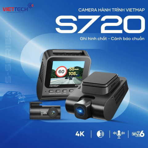 Camera hành trình Vietmap S720 Cảnh Báo Biển Báo Giao Thông Chất Lượng