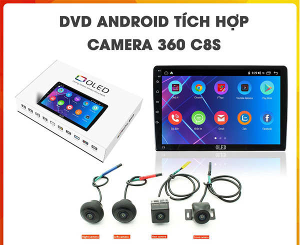 Màn hình DVD Android tích hợp camera 360 Oled C8s công nghệ mới nhất Man-c8s-2