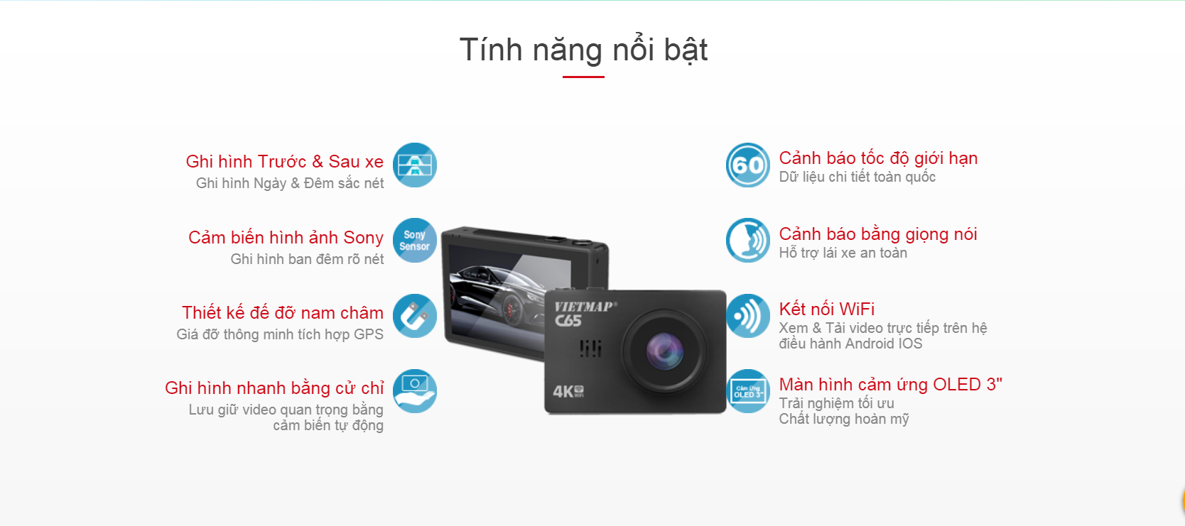 Diễn đàn rao vặt: Camera hành trình Vietmap C65 Cao Cấp Độ Nét Ultra 4K Cảnh Báo Giọng Nói Tinhnang-cam-c65